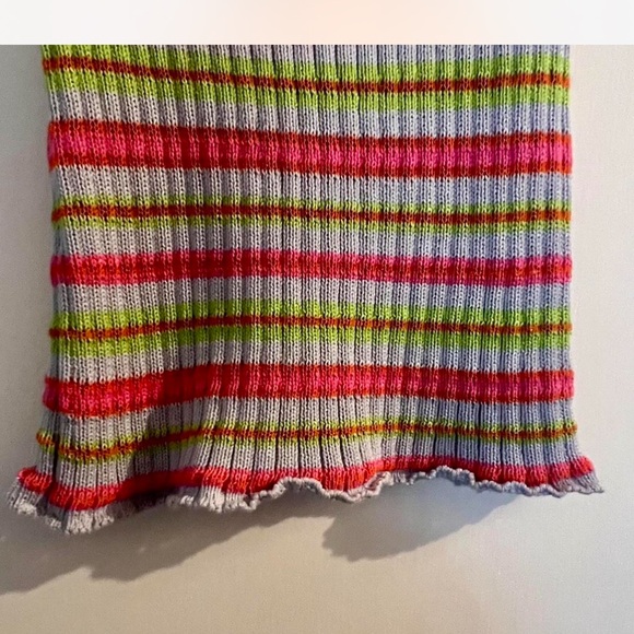 Maison Cleo Candice Blue Multicolor Knitted Tank - Picture 7 of 8